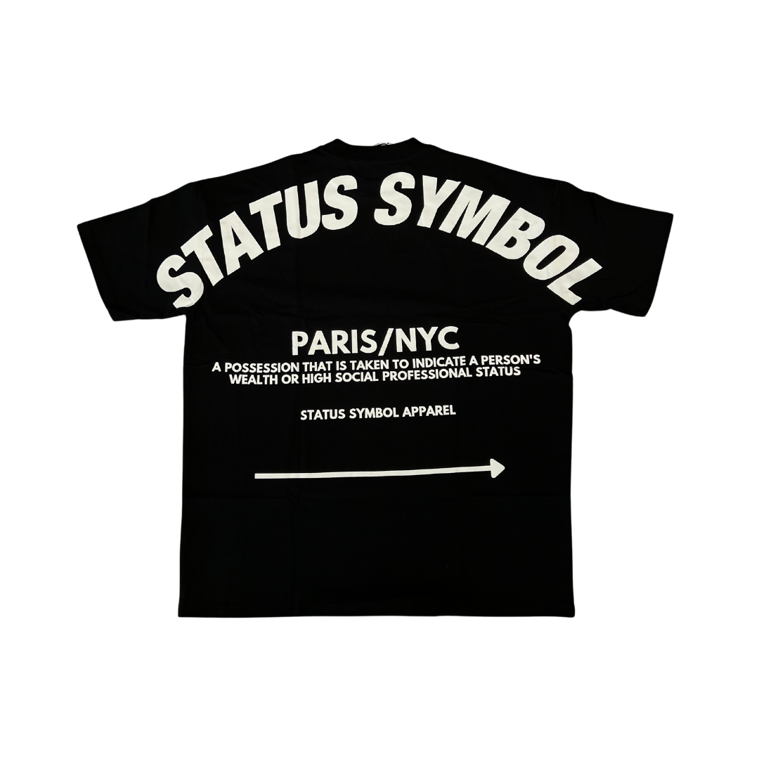 Black Status Symbol Logo T-Shirt