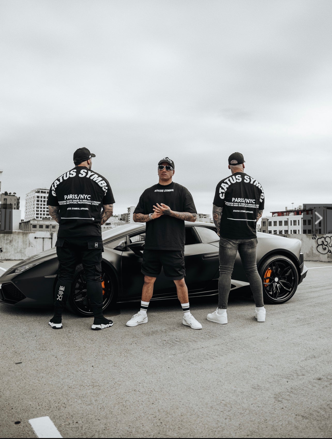 Black Status Symbol Logo T-Shirt