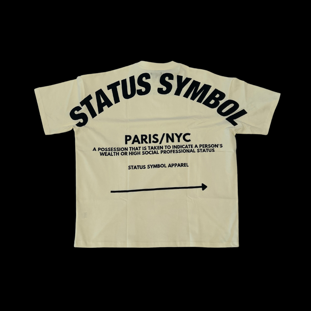 White Status Symbol Logo T-Shirt