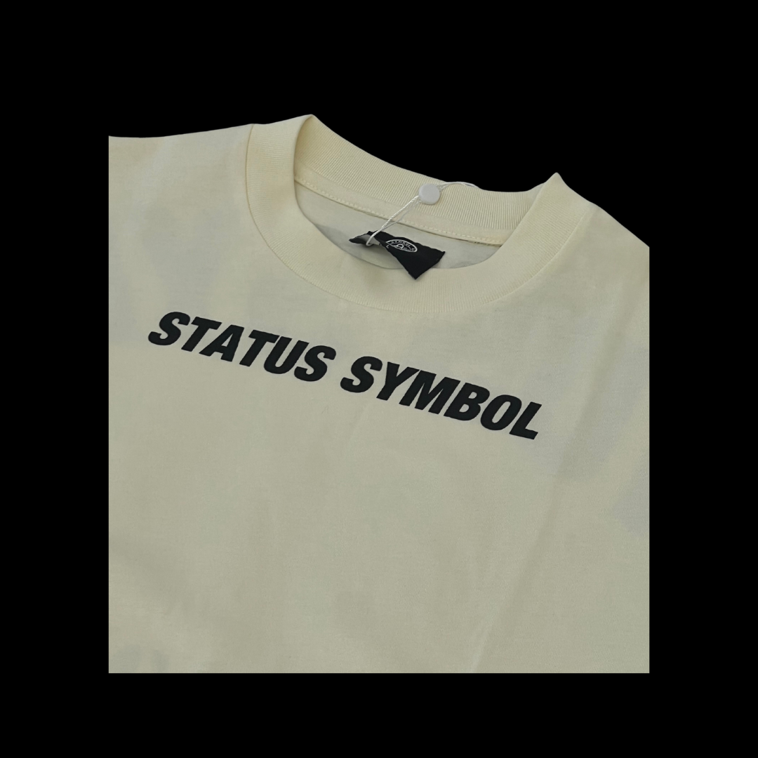 White Status Symbol Logo T-Shirt