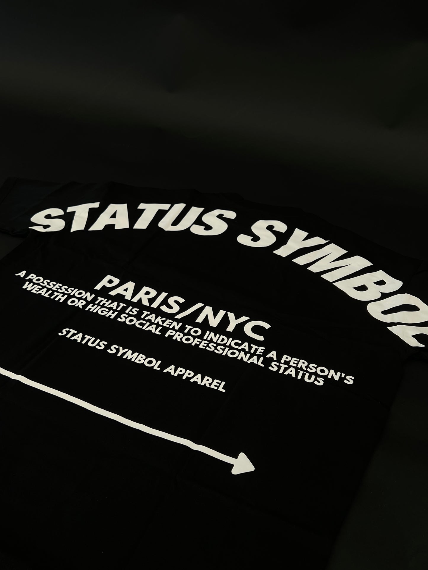 Black Status Symbol Logo T-Shirt